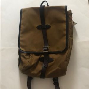 Filson cloth backpack